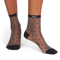 Chaussettes en soie personnalisées avec logo de marque personnalisé, épaisseur standard pour femmes