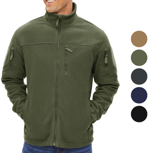 Vente en gros d'uniformes d'entreprise en polyester avec fermeture éclair pour l'extérieur avec logo Veste <span class=keywords><strong>Polair</strong></span> à fermeture éclair complète pour hommes Custom Tech Micro Polar Fleece Jacket pour hommes - Product Image 1