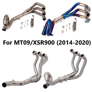 Sistema de Escape para Motocicleta CHMotor MT09 para Yamaha MT-<span class=keywords><strong>09</strong></span> <span class=keywords><strong>FZ</strong></span>-<span class=keywords><strong>09</strong></span> FJ09 TRACER 900 51mm 2015-2020, Escape Slip-on con Conexión Frontal - Product Image 2