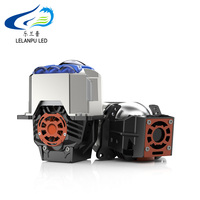LELANPU Lentille de projecteur Bi-LED à cinq yeux et trois faisceaux droits 12V 10000 Lumens 6500K pour phare de voiture, modification automobile OEM