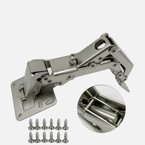 170 Degree Hidden Hydraulic Adjustable Frameless Cabinet <b>Door</b> Hinges Soft Closing Stainless Steel Furniture Kitchen Living Room - Product Image 5