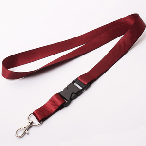 Wholesale Custom Logo Promotional Plain Colored Exhibition Neck Strap Sublimation Polyester Breakaway Lanyard