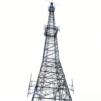 Tour de télécommunication en acier galvanisé Q235B certifiée ISO9001 de 20M 30M pour station de base sans fil