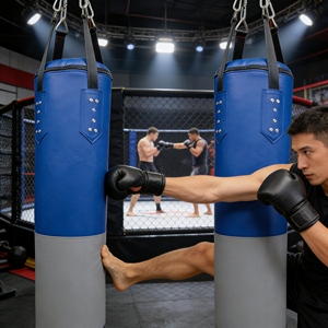 Sacos de Boxeo de Grado Comercial con Cubierta de Cuero PU Premium, Equipo de Boxeo de Lujo para Estudios de Alta Gama - Product Image 1