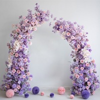 Fleurs artificielles faites à la main NINI, vente en gros, violettes, pour décoration d'arche de mariage, soie haut de gamme, livraison rapide, pour fêtes de mariage et événements festifs