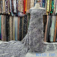 Tissu de broderie perlé soluble dans l'eau de dentelle de Polyester africain de luxe pour les décorations de vêtements de frontière Sexy fonctionne vêtements vêtements