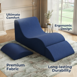 Sofá Multifuncional de Compresión para Sala de Estar, Sillón de Descanso con Reposapiés, Conforme a <span class=keywords><strong>la</strong></span> Ergonomía, Sofá de Espuma para Parejas, Ideal para Yoga - Product Image 4