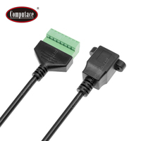 Connecteur femelle RJ45 8P8C, 8 voies, bornes à vis, blindage tressé, PVC, aluminium, câble d'ordinateur à charge rapide 3A, sans soudure