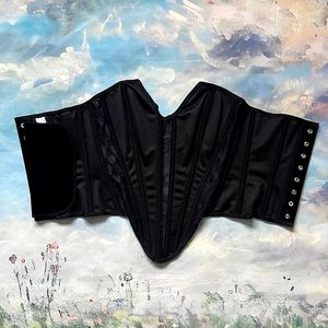 <span class=keywords><strong>Corset</strong></span> Top Grande Taille <span class=keywords><strong>Femme</strong></span> Bustier Overbust Sexy Maille Vintage Victorien Médiéval Mode Noir Velours Brodé Dentelle <span class=keywords><strong>Corset</strong></span> - Product Image 5