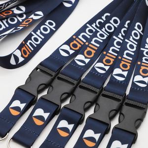 Lanière personnalisée à boucle détachable par transfert thermique pour les entreprises technologiques – Lanière durable en polyester pour badges d'identification des équipes de personnel et de bureaux d'entreprise - Product Image 3
