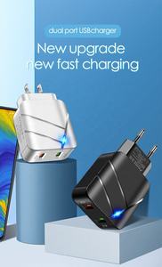 Harga Pabrik Charger Cepat 40W PD 2 Port PD20W TYPC-C Adaptor Pengisian Daya Dinding Pengisian Cepat untuk Kamera dan Earphone - Product Image 3