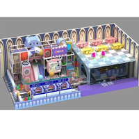 Équipement de terrain de jeu intérieur pour enfants sur mesure de qualité résidentielle et commerciale pour parc d'attractions