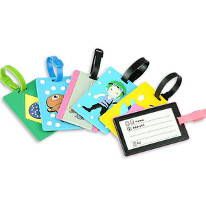 Étiquettes de bagages en silicone 3D personnalisées avec logo, étiquettes de valise souples en PVC pour voyage, vente en gros - Product Image 6