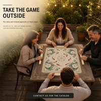 Tapis de poker rose en caoutchouc naturel inodore de 31,5 pouces, prix d'usine, pour table de mahjong, utilisation intérieure
