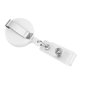 Porta Credenciales Retráctil Redondo <span class=keywords><strong>con</strong></span> Logotipo Personalizado, Plástico Opaco, Regalo Promocional al por Mayor para Ferias Comerciales - Product Image 2