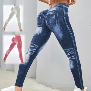 My001 Của Phụ Nữ Cao Eo Phòng Tập Thể Dục Quần Thoáng Khí Liền Mạch Yoga Xà Cạp Spandex/Nylon Đàn Hồi Rắn Màu Sắc Cho Tập Thể Dục Odm - Product Image 1