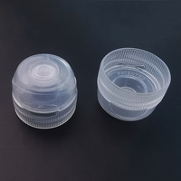 Bouchon à rabat en plastique de 38mm avec valve en silicone Bouchon à vis transparent 38/400 couvercles en plastique pour bouteille d'eau de sport