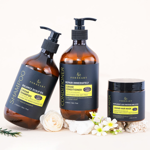 Champú Vegano Personalizado con Aceite de Argán y Vitamina B5 <span class=keywords><strong>para</strong></span> un Cabello Suave, Antiestático y con Brillo Caviar, que Elimina <span class=keywords><strong>el</strong></span> <span class=keywords><strong>Frizz</strong></span> y las Puntas Abiertas - Product Image 1