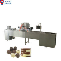 Ligne de production de petites machines à chocolat entièrement automatique, ligne de dépose de chocolat à un seul passage
