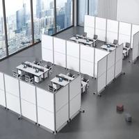 Cloison de séparation modulaire pliable et portable pour bureau à prix abordable – Paroi mobile pliable pour la répartition des espaces