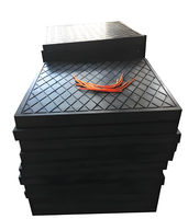 Plaques de stabilisation UHMWPE pour grue mobile, grue sur chenilles, grue de chantier, plaques flottantes, support au sol