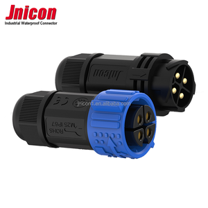 Jnicon m25 4 פינים עמיד למים ip67 מחבר כוח עגול 30a נקבה תקע הדחיפה מחבר מנעול - Product Image 4