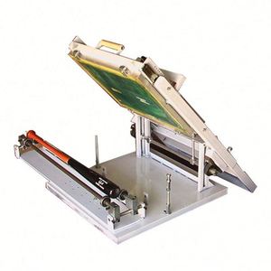 Manual Curved Circular Screen Printing Machine Paper Cup Cosmetic Bottle Printing Machine Pen <b>Candle</b> Screen Printing Machine - Product Image 5