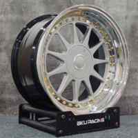 Jantes Bku 3 pièces forgées 5x120 à triple déport, 15, 16, 17, 18 pouces, finition argentée, en alliage pour BMW M5 E30 M3 E34 E36 E46 E39 E32