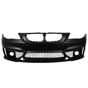 Parachoques Delantero Compatible con <span class=keywords><strong>BMW</strong></span> Serie 5 <span class=keywords><strong>E60</strong></span> 2003-2010, Estilo M Sport / Labio Delantero con Aletas, Superficie de Plástico Negro Brillante Tipo Piano - Product Image 1