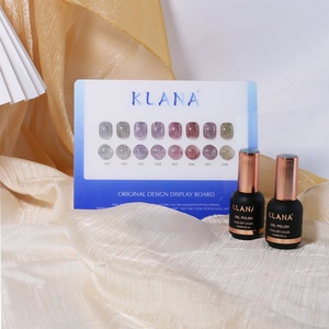 Private Label French Healthy Odorless Vegan Water-Based Sequin Twin Gel <b>Nail</b> Polish Set Non-Toxic UV LED Cured 8-Color - Product Image 3