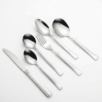 Ensemble de couverts occidentaux en acier inoxydable pour hôtel, couteau à steak, fourchette, cuillère, vaisselle occidentale haut de gamme pour la maison et l'hôtel