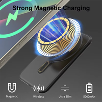 Banque d'alimentation jetable magnétique double USB 5000mAh 15W PD à charge rapide, sûre pour Oraimo Ugreen