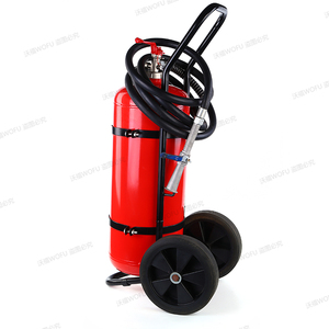 Extincteur à poudre sèche ABC sur roues WOFU MFZL50 50 kg 40% |   CE ISO |   Rechargeable |   Pistolet à peinture en aluminium et tuyau inclus - Product Image 3