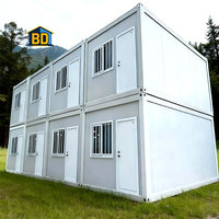 Fabricant Boda Usine Vente en gros Maison conteneur pliable de 15 pieds en acier et bois Maison conteneur latéral pliable