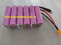 Batterie de drone RC QB QB18650 22.2V 6S4P 18650 35E 22V14AH INR18650-35E avec câble d'équilibrage XT60/JST-XH, certifiée KC/CE, garantie 6 mois