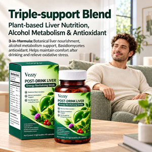 Cápsulas Herbales para la Nutrición del Hígado, Fórmula 3 en 1 con Extracto de Alcachofa y Cúrcuma, Antioxidante y para el Metabolismo, Bienestar Nutricional - Product Image 3