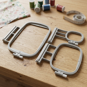 Juego de aros de bordado de plástico AA0059 |   Herramientas Manuales Duraderas de Estilo Simple para Bordado y Manualidades - Product Image 1