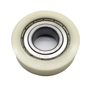 Rodillo de Rodamiento Recubierto de Goma, Polea Pequeña de Nailon, Resistente al Desgaste, Rueda Guía de Alta Carga - Product Image 2