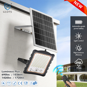Factory Direct Wholesale Solar <b>Flood</b> <b>Lights</b> with Motion Sensor Aluminum Battery IP65 Outdoor Waterproof 2-year warranty - Product Image 1