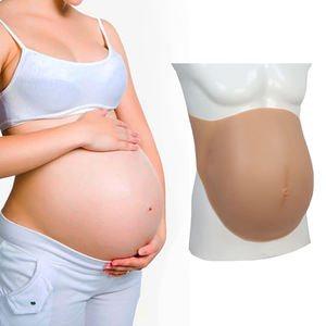 Silicone Jumeaux Grossesse Ventre Réaliste Ventre Enceinte 4/6/9 Mois pour Shemale <span class=keywords><strong>Sissy</strong></span> Travesti Props - Product Image 1