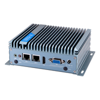Ordinateur intégré industriel Système Linux/Win Mini boîtier de contrôle industriel sans ventilateur en alliage d'aluminium