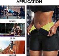 Pantalones cortos adelgazantes de Sauna para mujer, pantalones de compresión de neopreno para ejercicio, mallas de gimnasio para Yoga