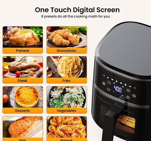 Nueva Freidora de Aire Eléctrica Digital 2024, Horno de 7L sin Aceite, Electrodoméstico Profesional para el Hogar, Pantalla LCD, Ventana de Observación LED - Product Image 3