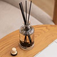 Bâtonnets diffuseurs en fibre de rotin noir pour diffuseur de parfum en pierre de cristal décorative en gros
