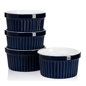 White Decal Ramekin for Backing Ceramic Ice <strong>Cream</strong> Cup Stoneware Mini Bowl with Promotion logo - Product Image 4