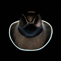 Chapeau de cowboy holographique à LED coloré en gros, logo personnalisé clignotant, chapeau de cow-girl drôle pour fête de Noël