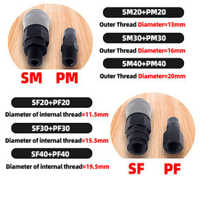 Schnell kupplungs schlauch Pneumatischer Kunststoffs tahl C-Typ Selbstsicher nder Luft schlauch Schnell kupplung Pneumatische Kupplungen Schnell kupplung - Product Image 4