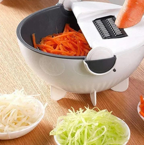 Wholesale Household Plastic 7In1 Manual Fruit & Vegetable Chopper with Stainless Steel Blades Eco-Friendly Kitchen Tool - Product Image 2