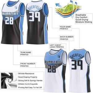 Conjunto de camiseta y pantalones cortos de baloncesto reversibles personalizados, uniformes de equipo sublimados que absorben la humedad, unisex, para hombres, mujeres y jóvenes - Product Image 2