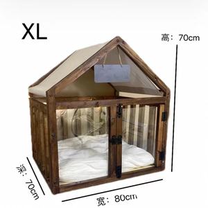 Madera gato Villa nido cama jaula casa personalizable fábrica venta elegante gato jaula escaparate criadero mascota arte exhibición caja de regalo - Product Image 5